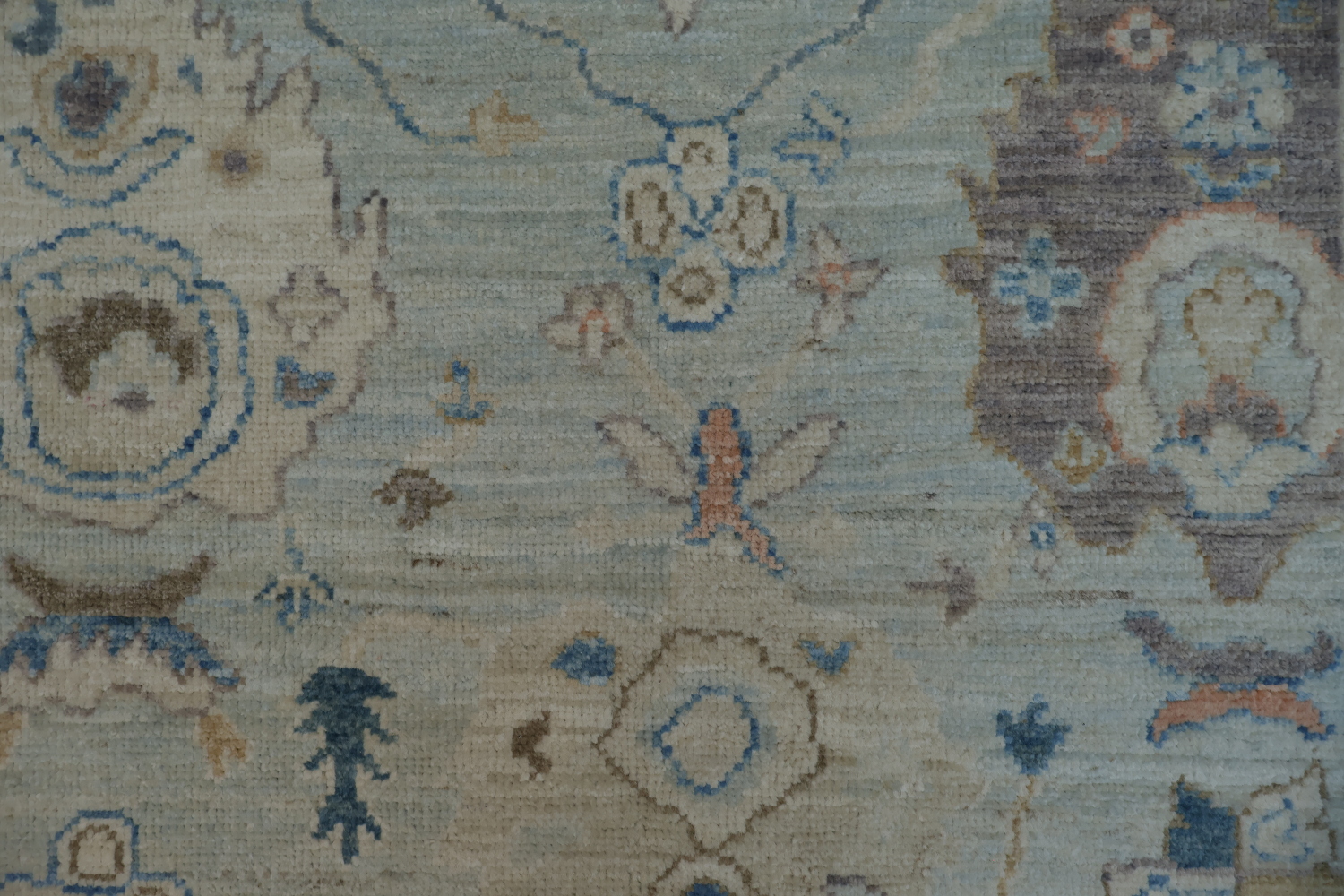Vegetable Dye Oushak Turkish Area Rug 4x6