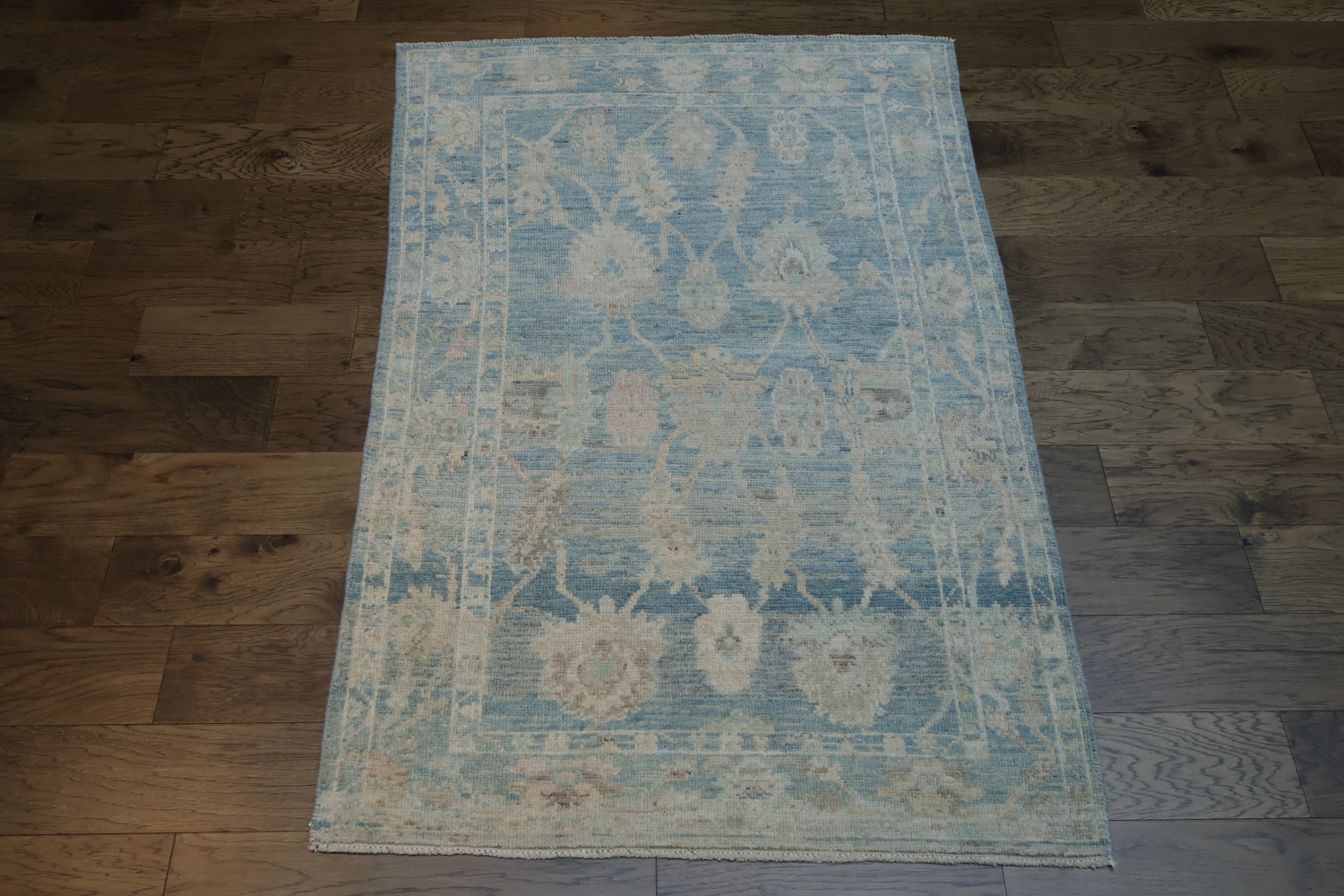Vegetable Dye Oushak Turkish Area Rug 4x6