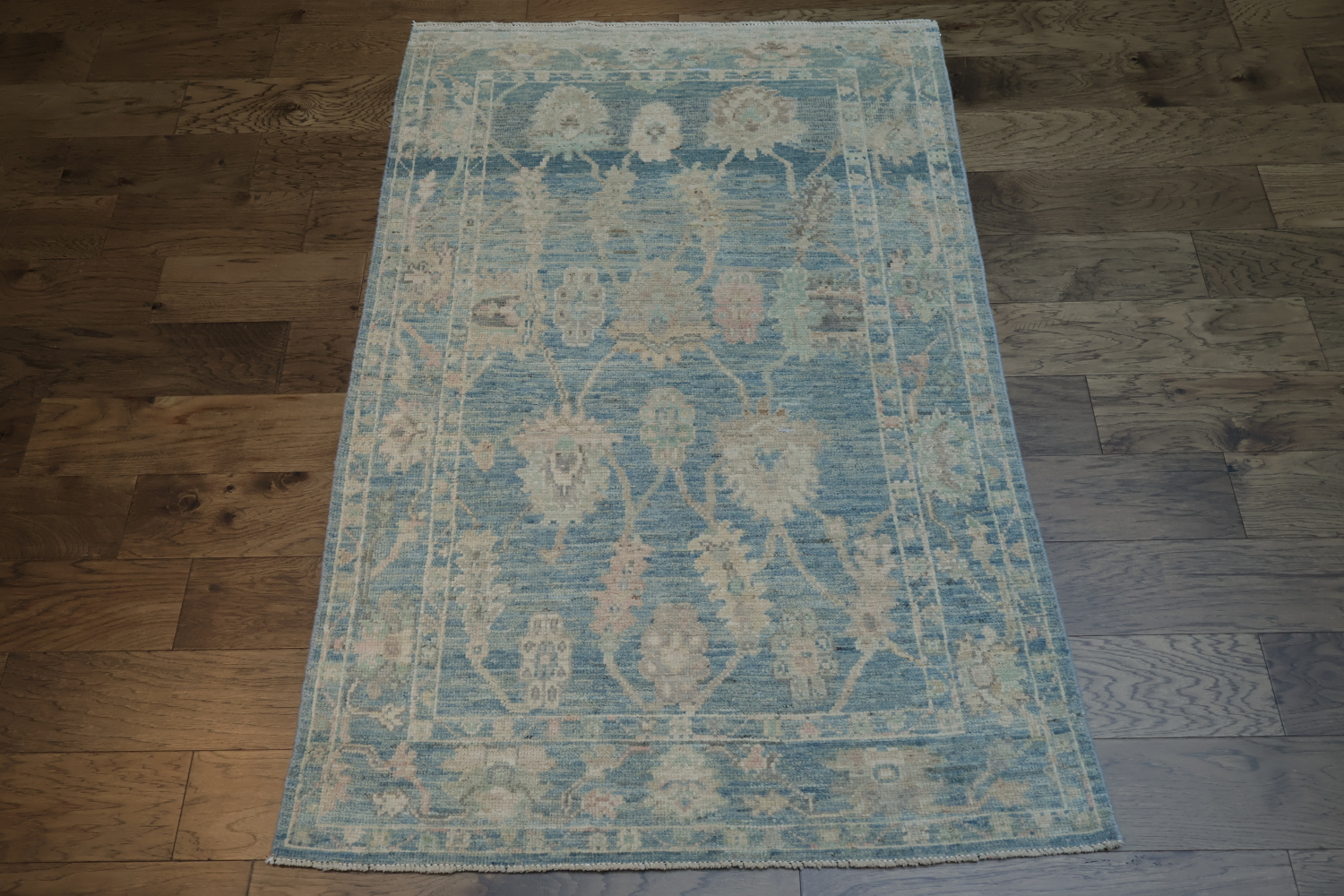 Vegetable Dye Oushak Turkish Area Rug 4x6