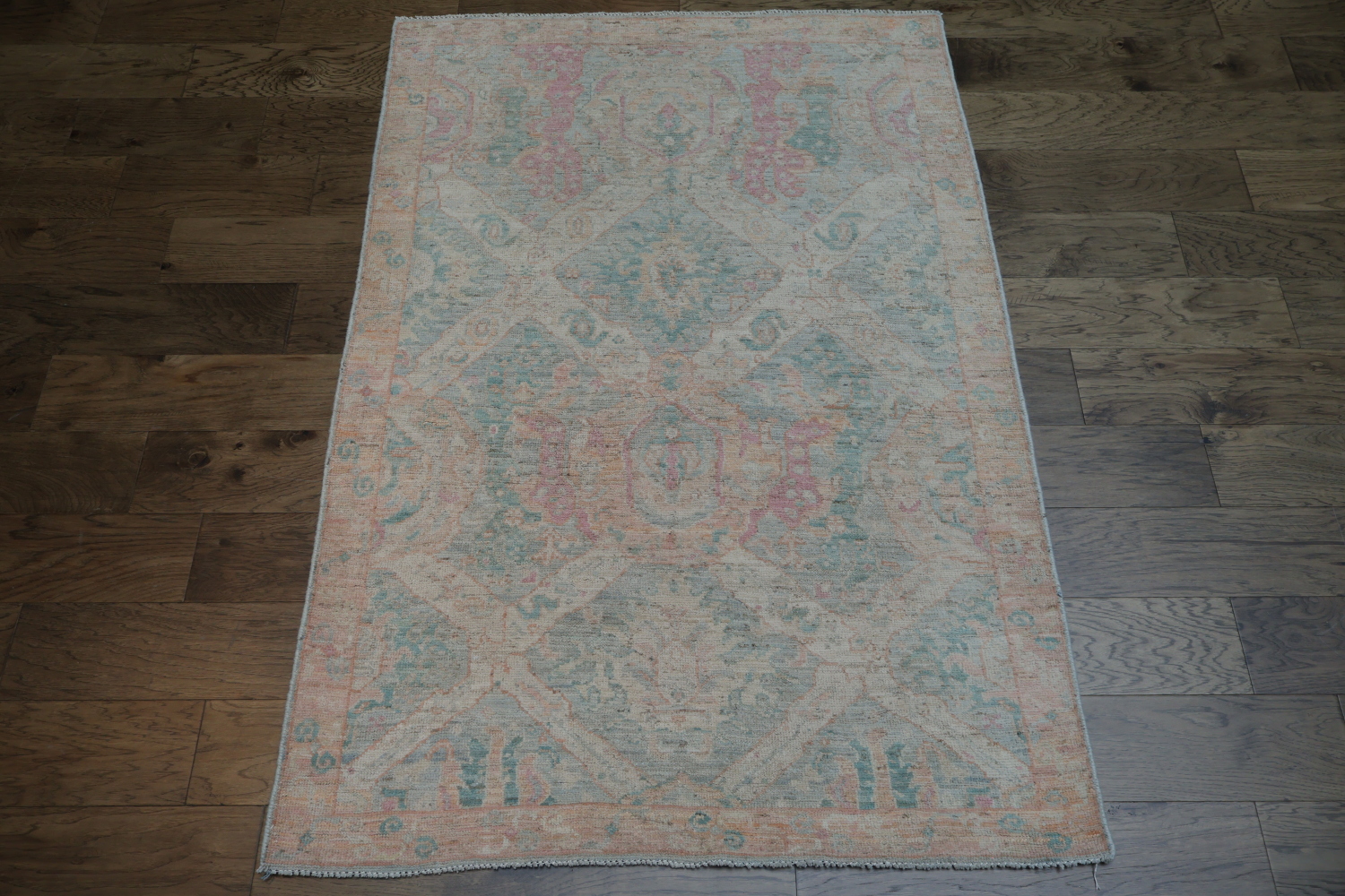 Oushak Vegetable Dye Area Rug 4x6
