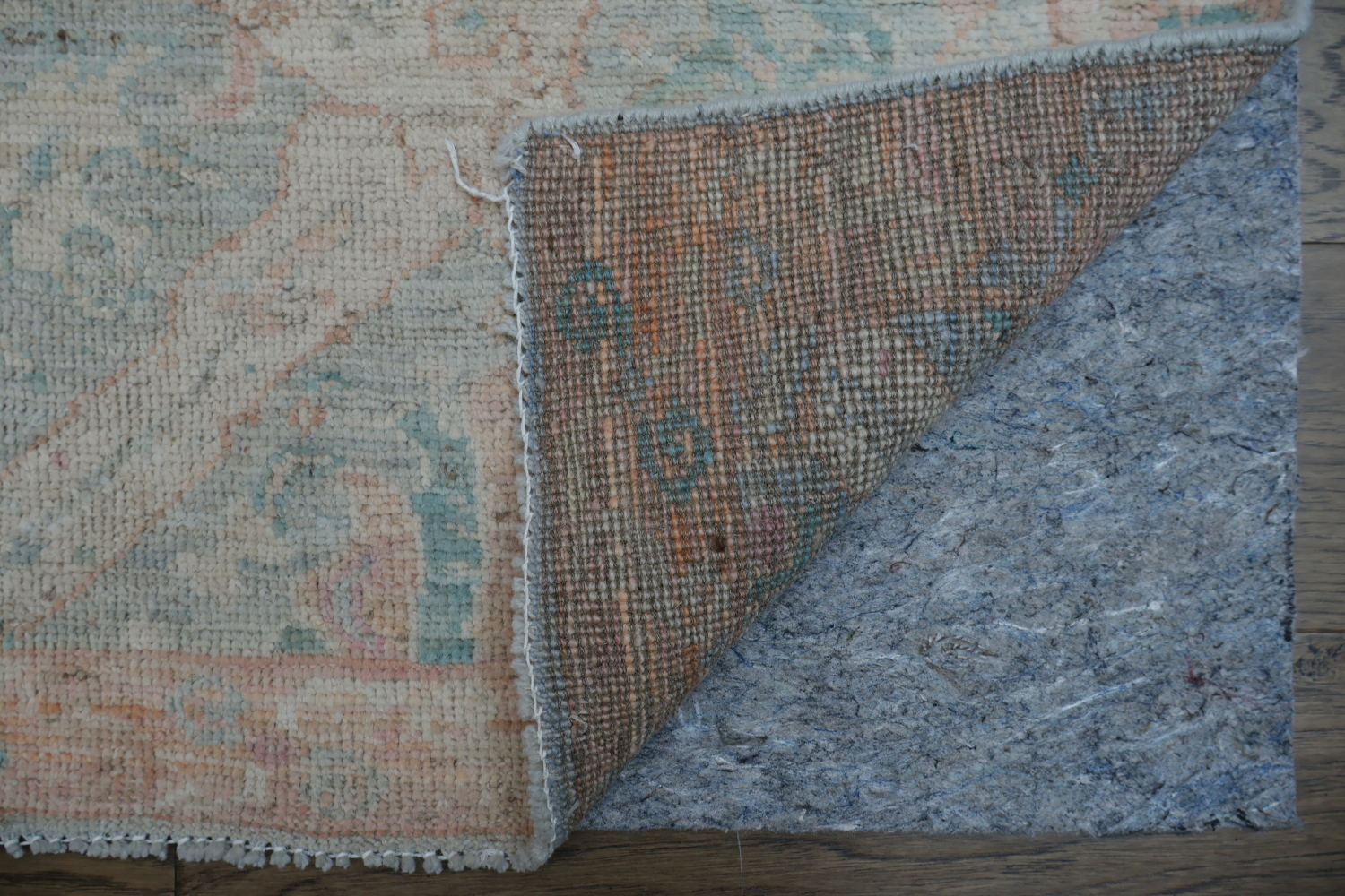 Oushak Vegetable Dye Area Rug 4x6