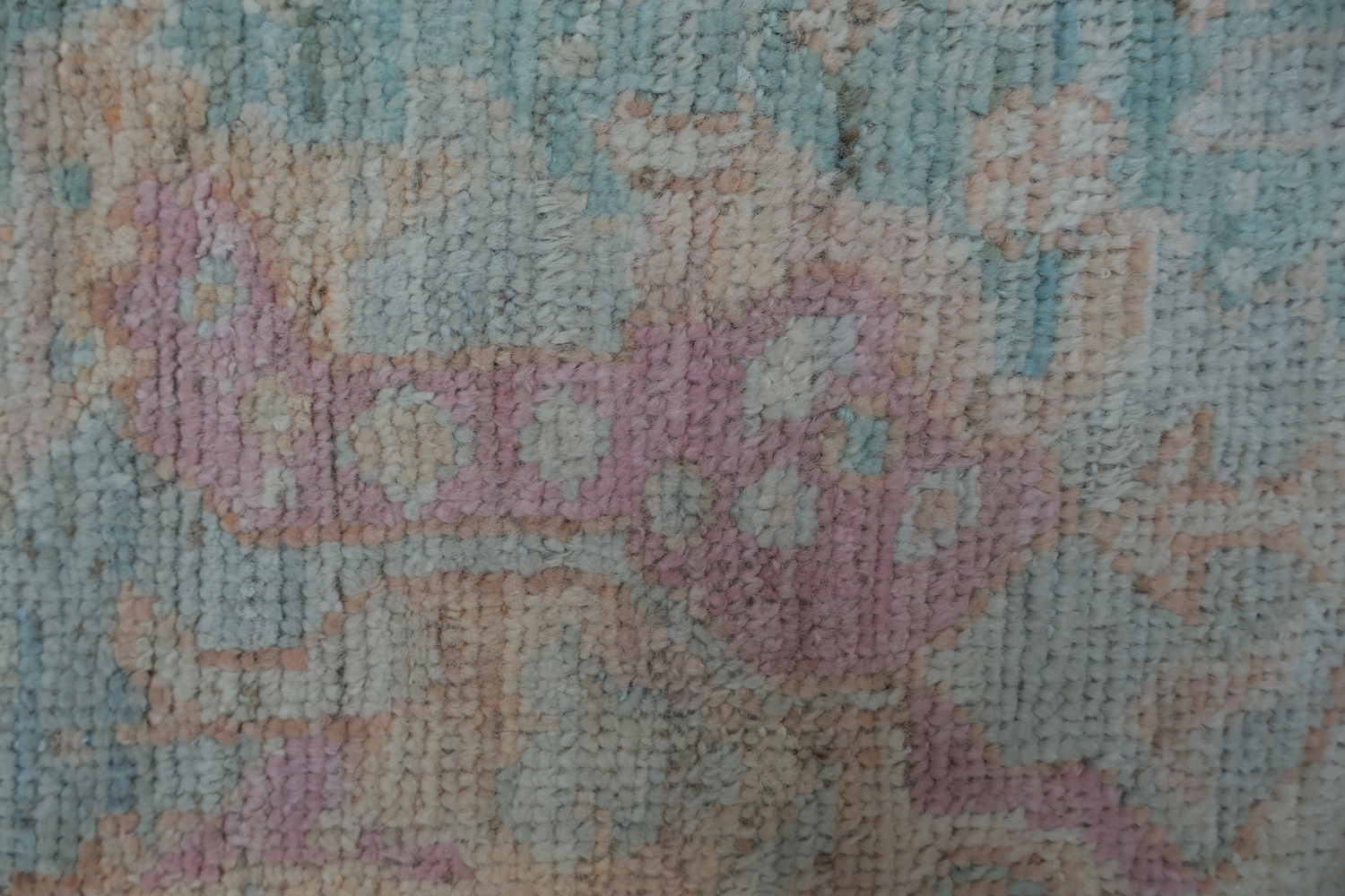 Oushak Vegetable Dye Area Rug 4x6