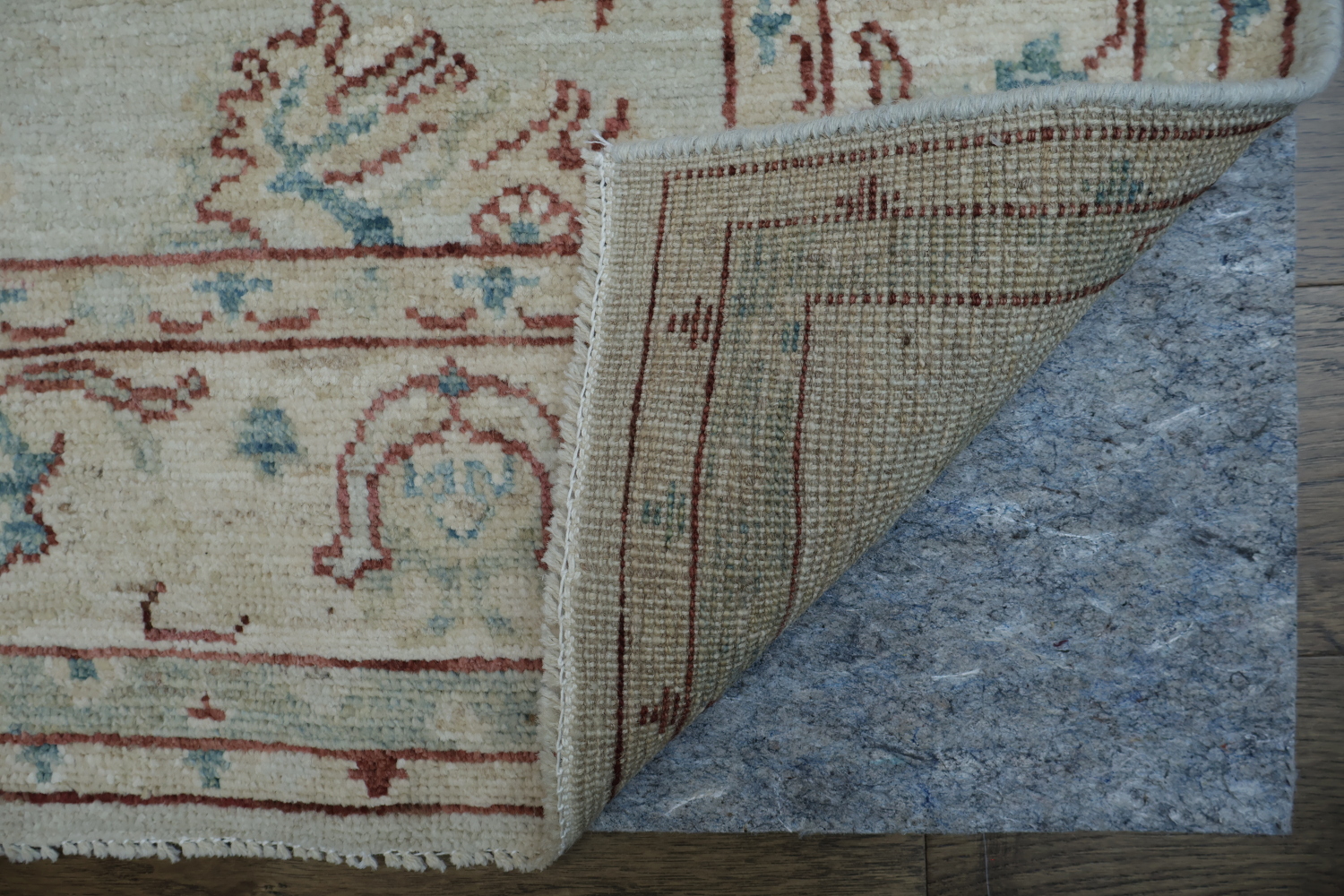Wool Oushak Vegetable Dye Area Rug 4x6