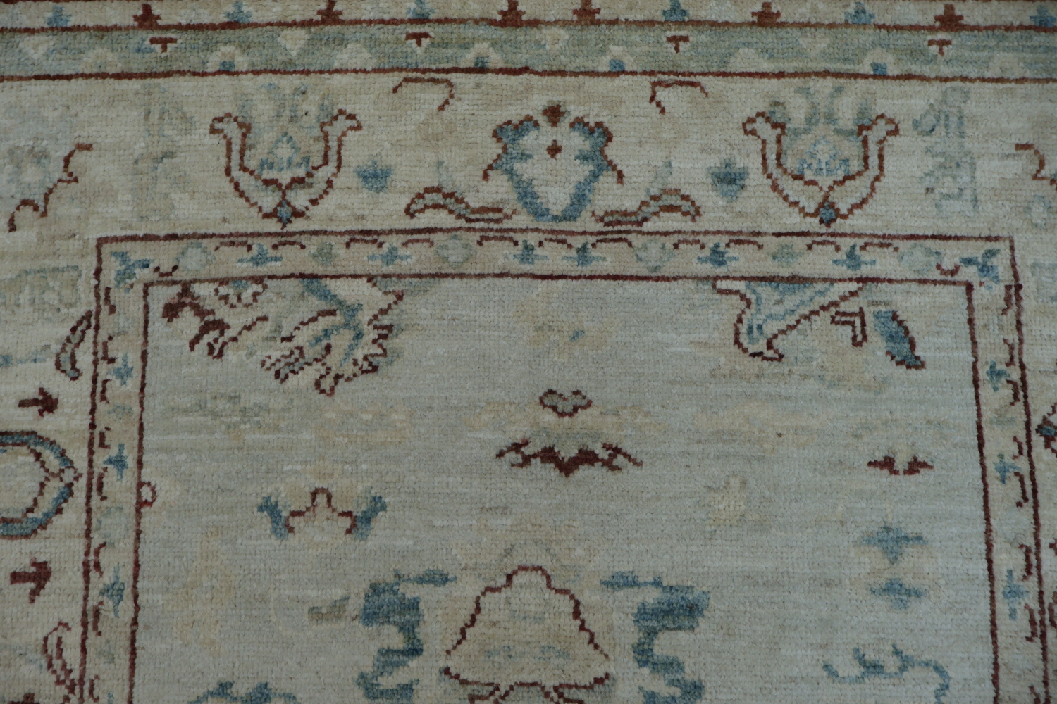 Wool Oushak Vegetable Dye Area Rug 4x6