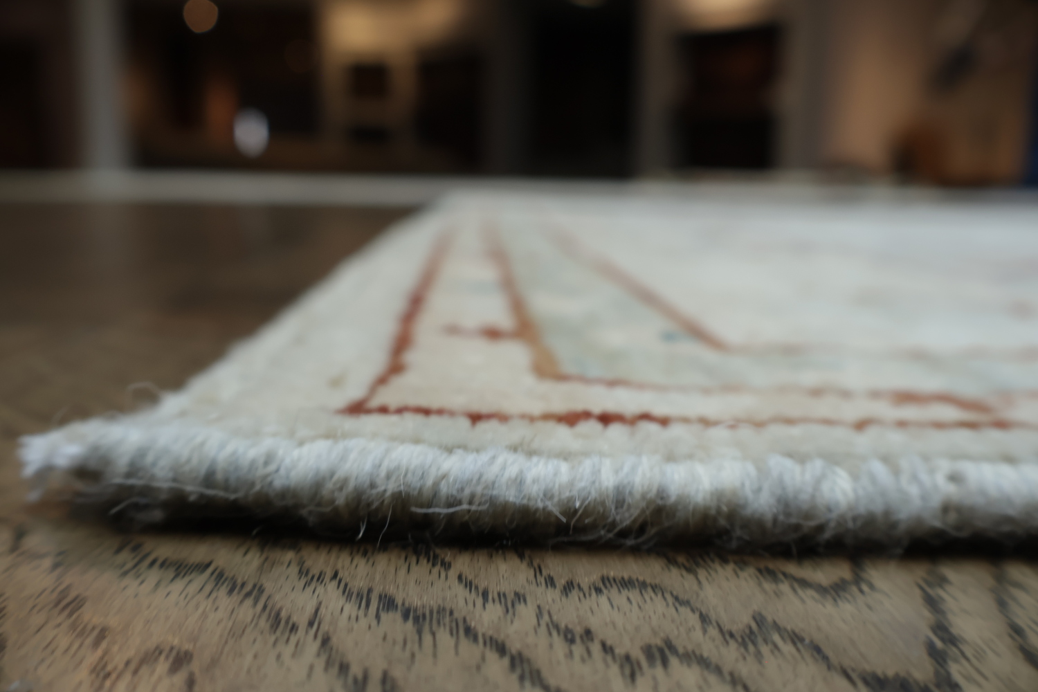Wool Oushak Vegetable Dye Area Rug 4x6