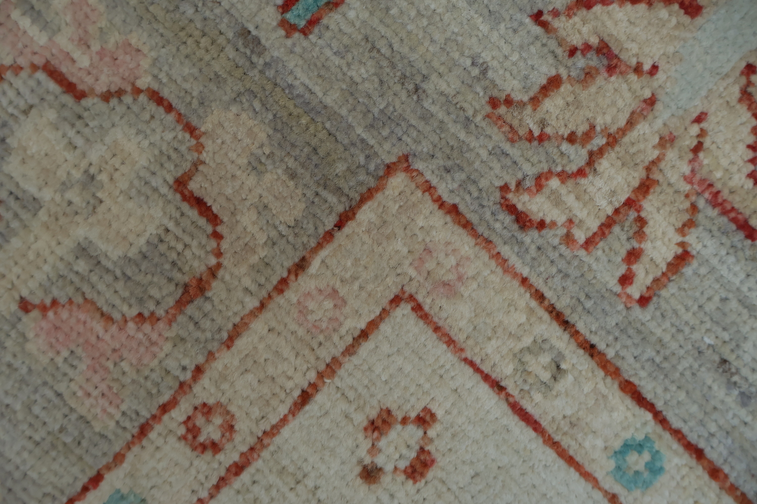Vegetable Dye Oushak Turkish Area Rug 4x6