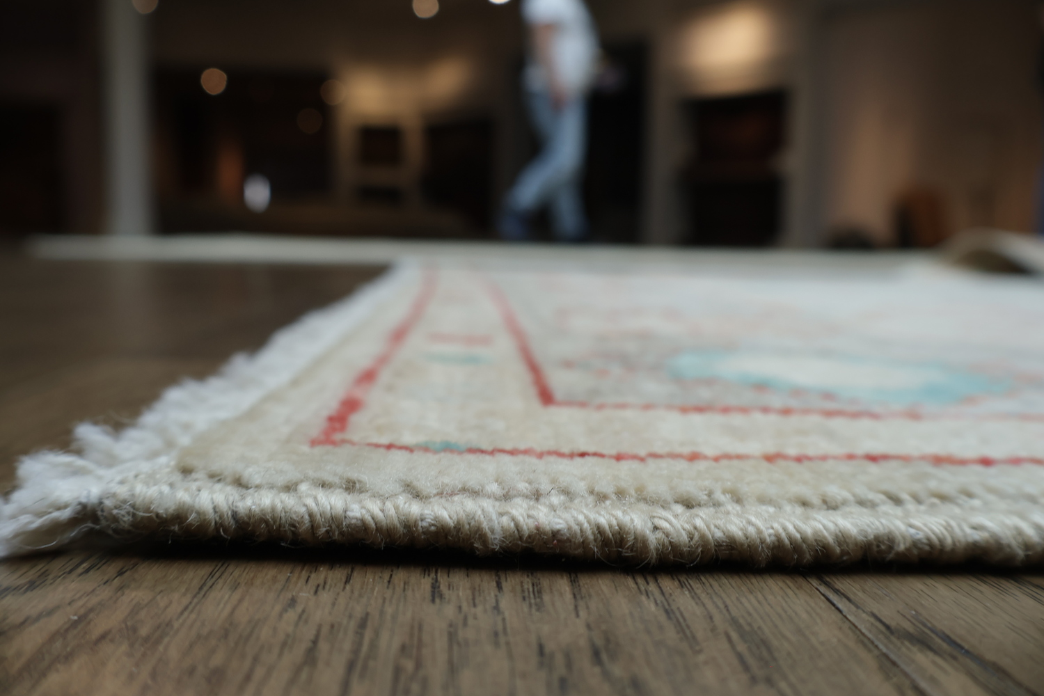Vegetable Dye Oushak Turkish Area Rug 4x6