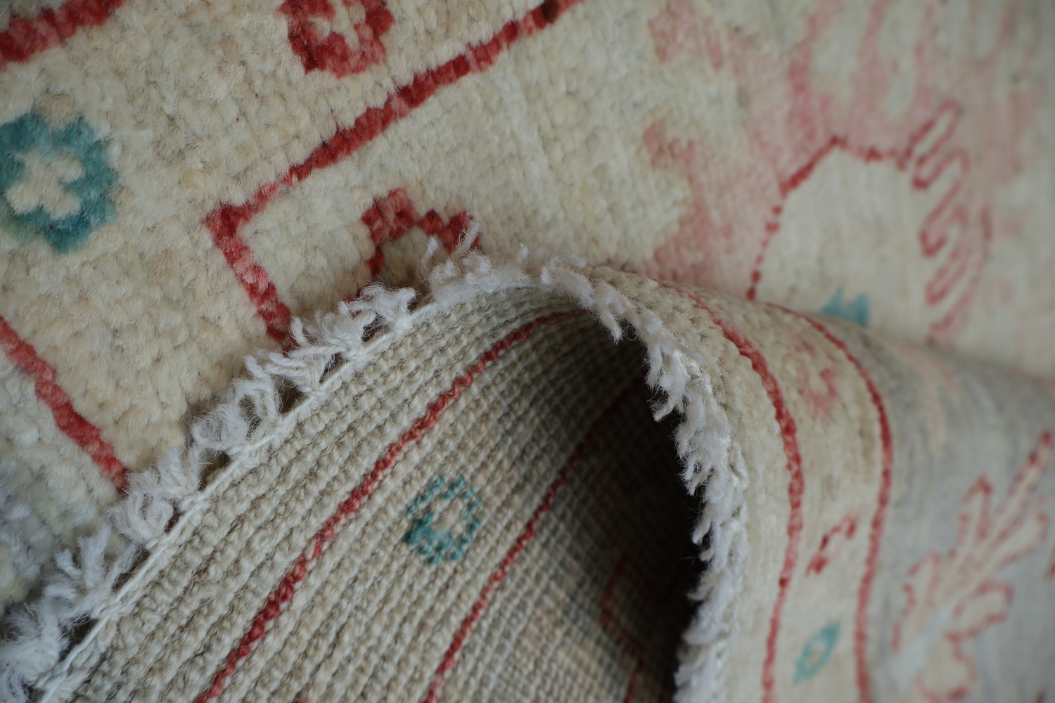 Vegetable Dye Oushak Turkish Area Rug 4x6