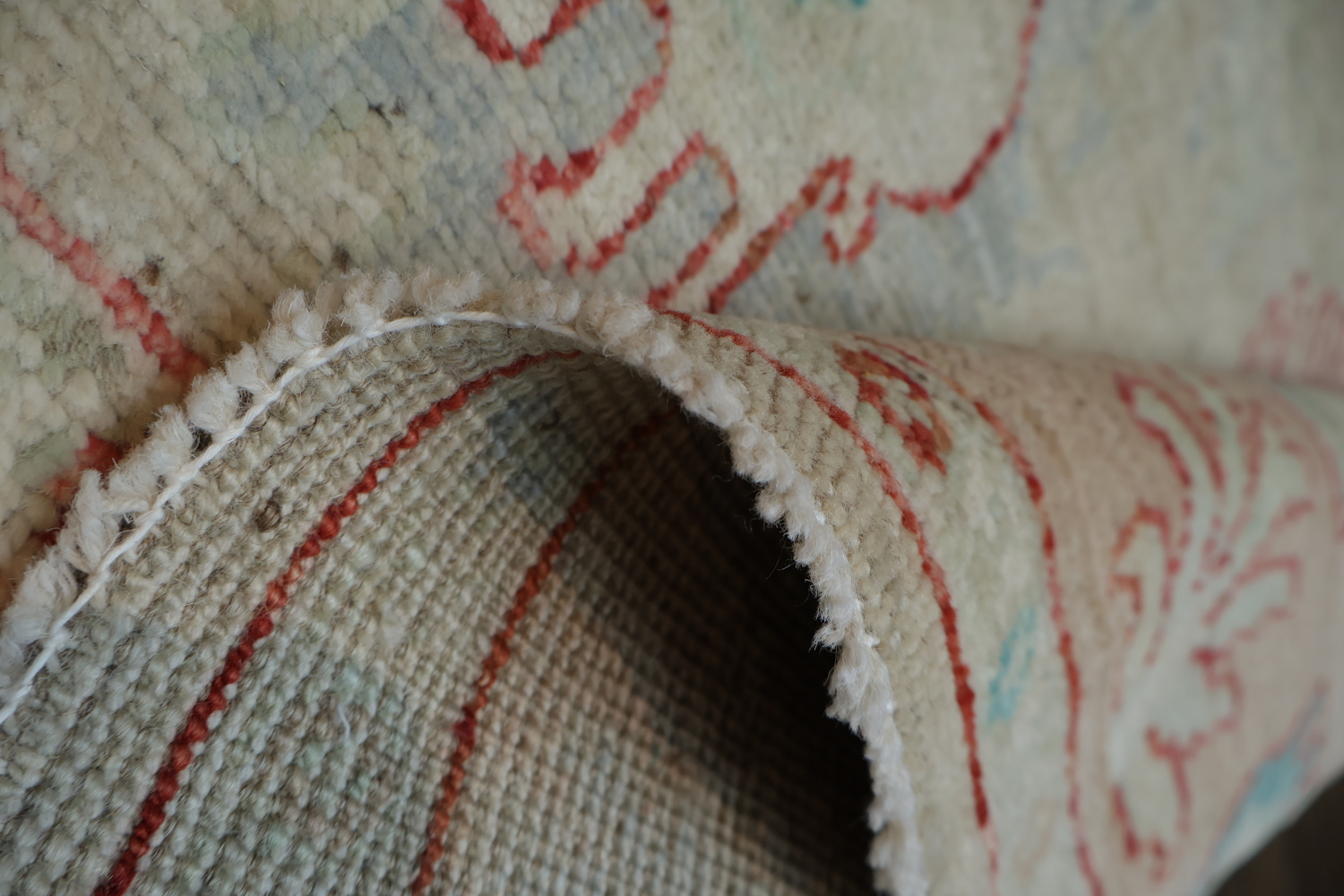 Vegetable Dye Oushak Turkish Area Rug 4x6