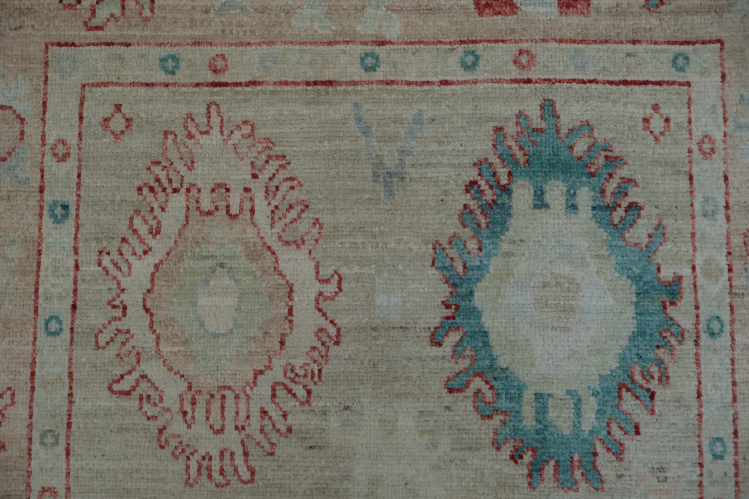 Vegetable Dye Oushak Turkish Area Rug 4x6