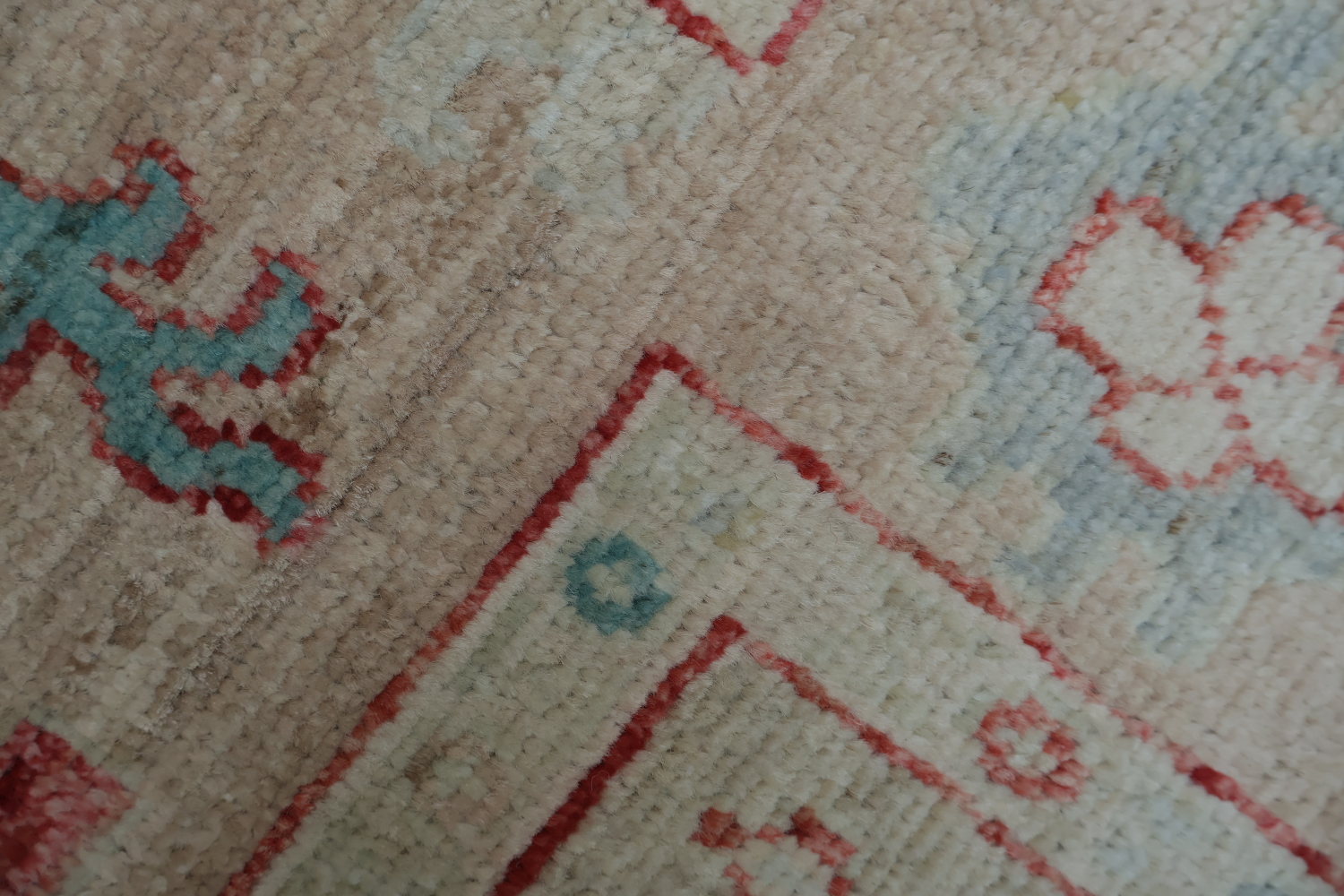 Vegetable Dye Oushak Turkish Area Rug 4x6
