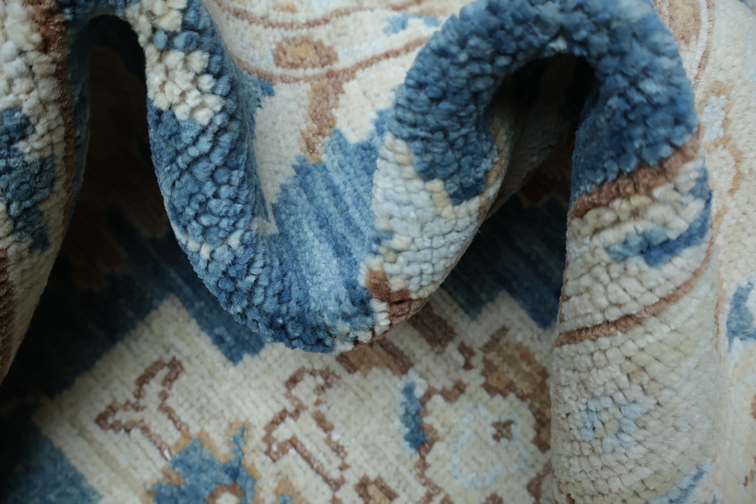 Vegetable Dye Oushak Turkish Area Rug 4x6
