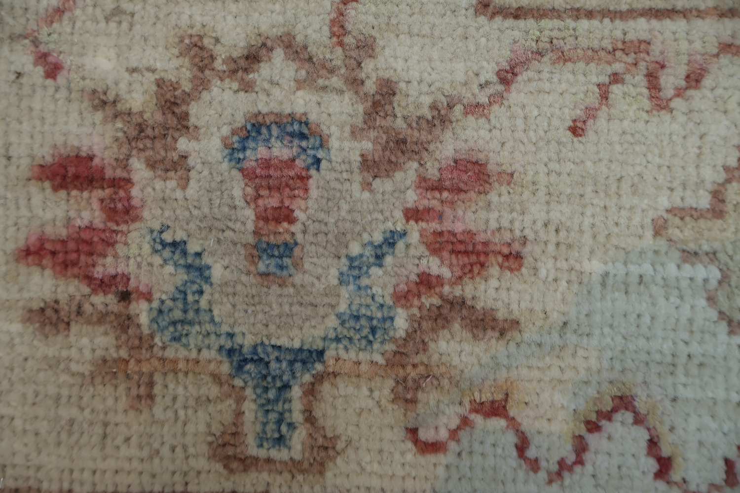 Blue Oushak Vegetable Dye Area Rug 4x6