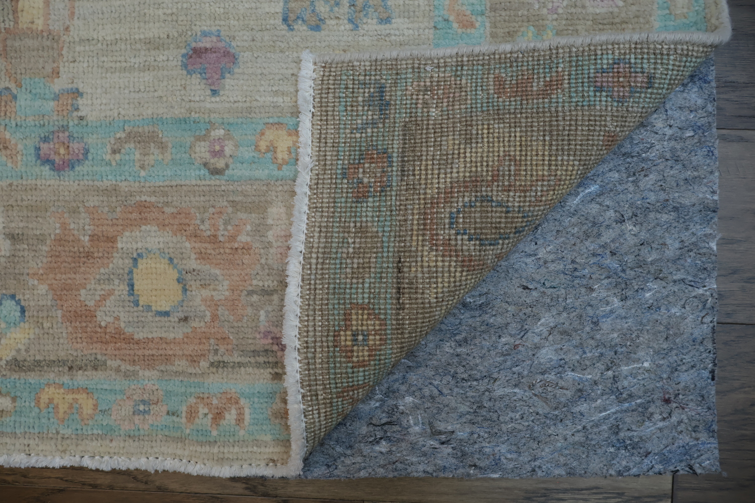 Vegetable Dye Oushak Turkish Area Rug 4x6