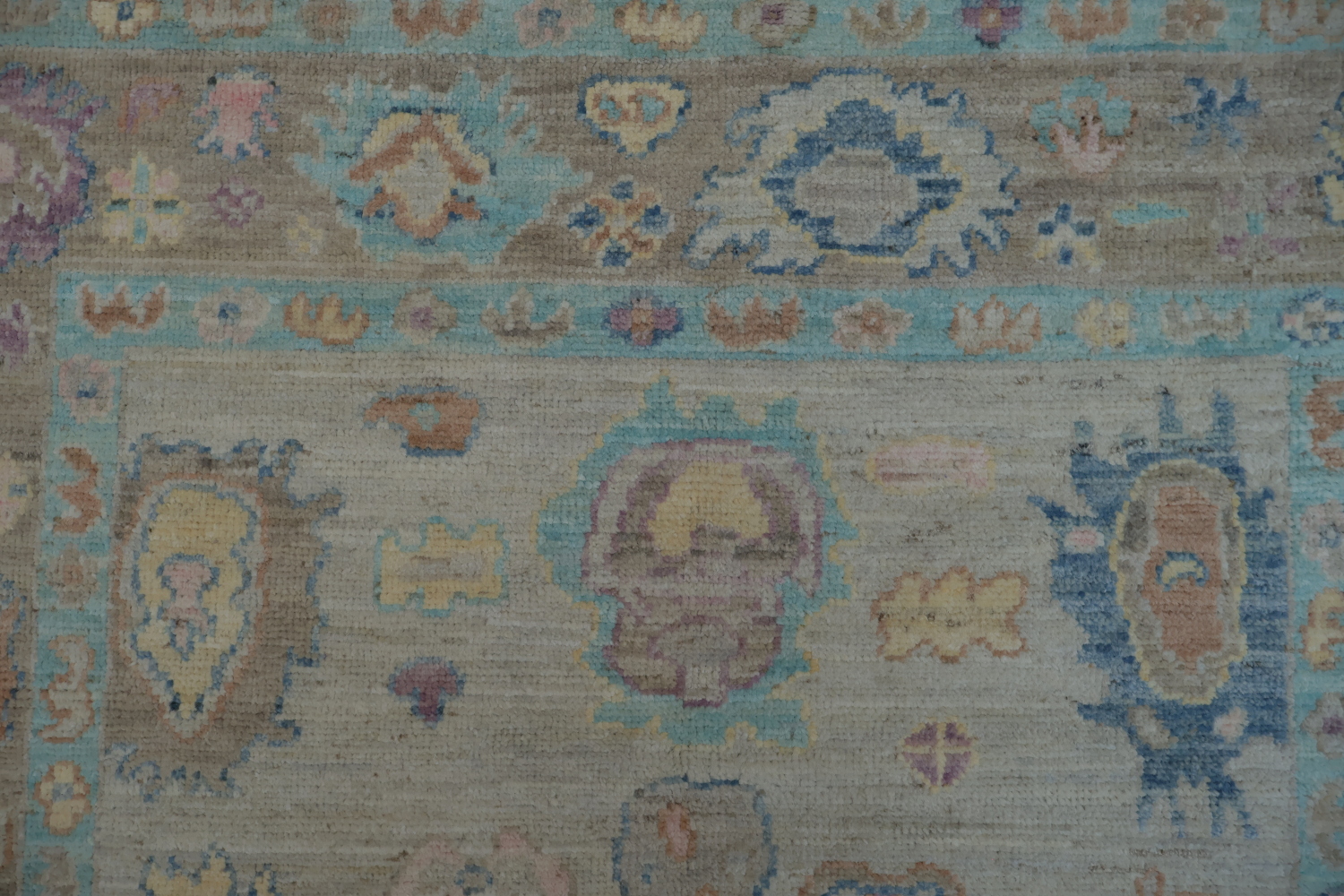 Vegetable Dye Oushak Turkish Area Rug 4x6