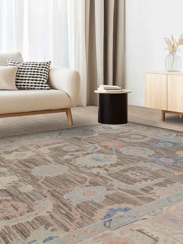 Vegetable Dye Oushak Turkish Area Rug 8x10