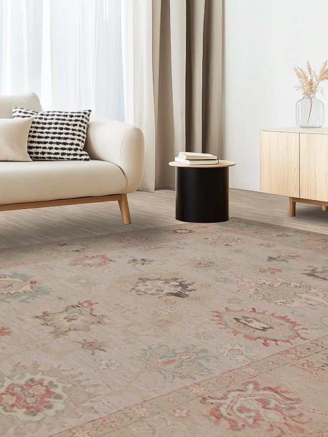 Oushak Vegetable Dye Area Rug 8x10