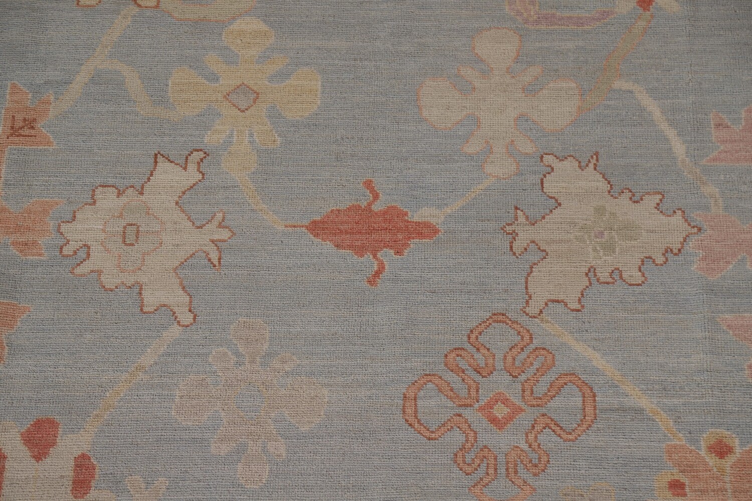 Vegetable Dye Oushak Turkish Area Rug 9x12
