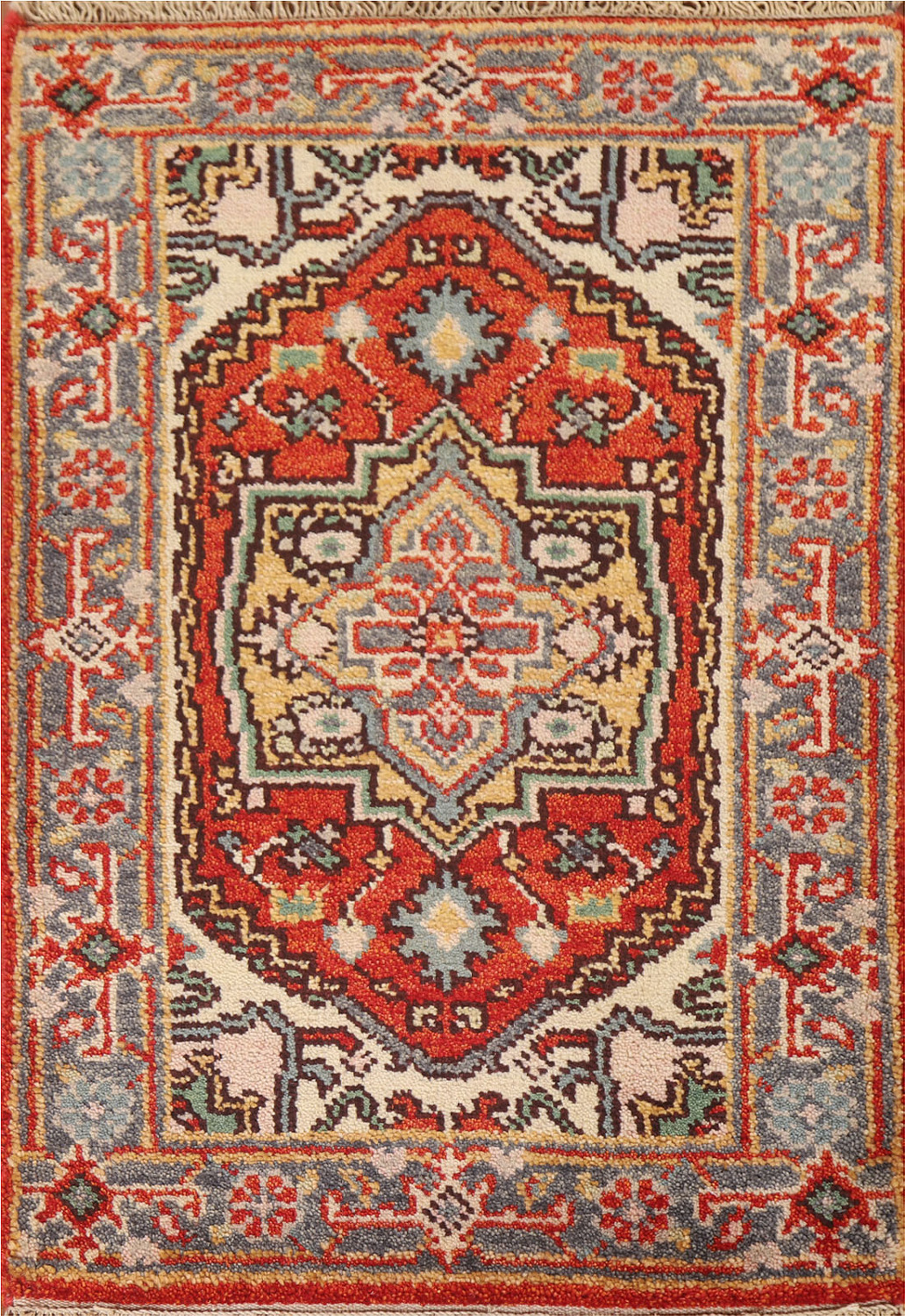 Geometric Heriz Serapi Oriental Rug 2x3