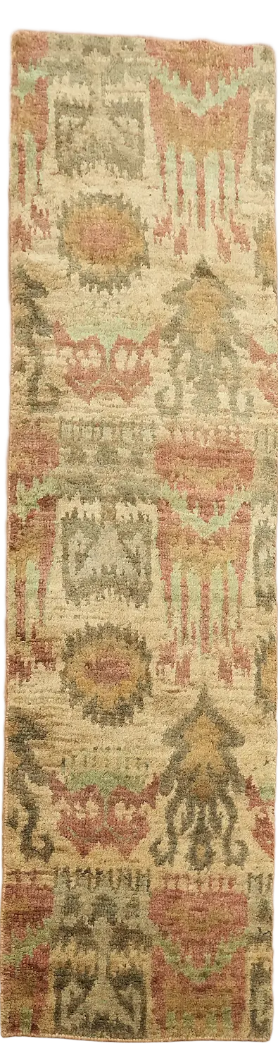Versatile Runner Rug with Rich Textured Patterns and Hues 3'x10'