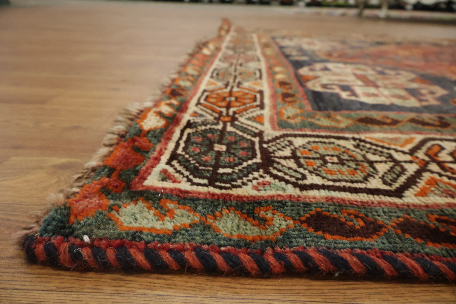 Geometric Red Shiraz Persian Area Rug 5x8