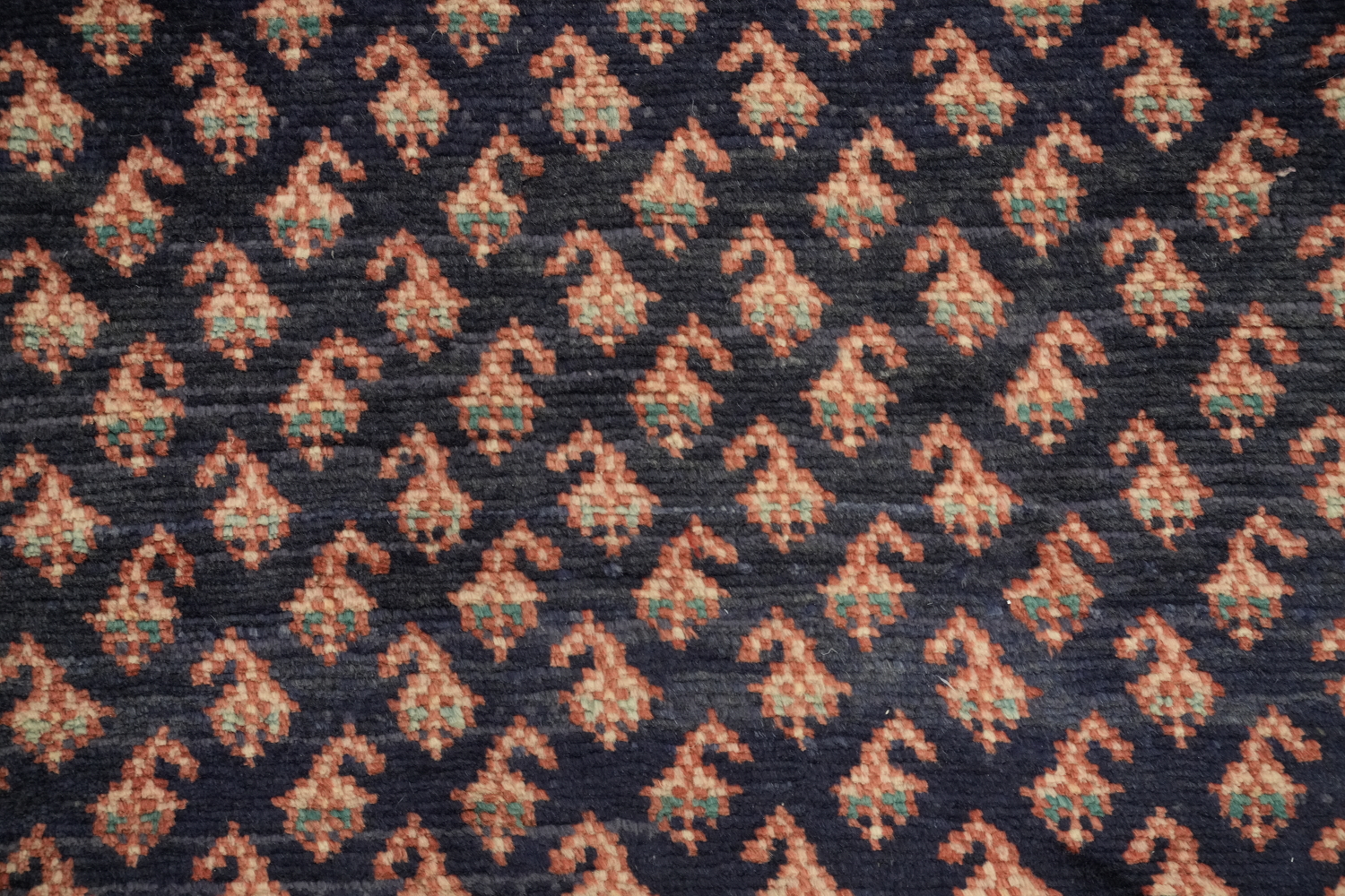 Navy Blue Botemir Persian Runner Rug 4x10