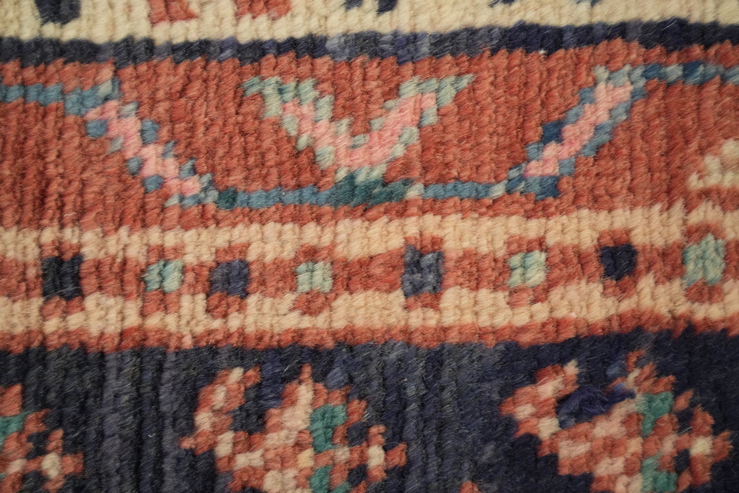 Navy Blue Botemir Persian Runner Rug 4x10