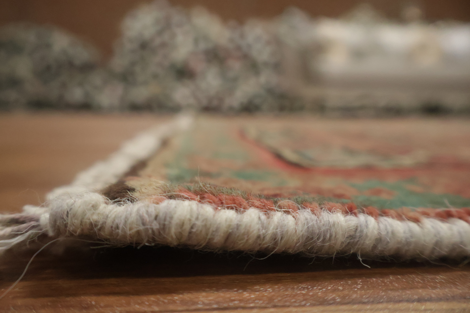Vintage Wool Zanjan Persian Area Rug 4x6
