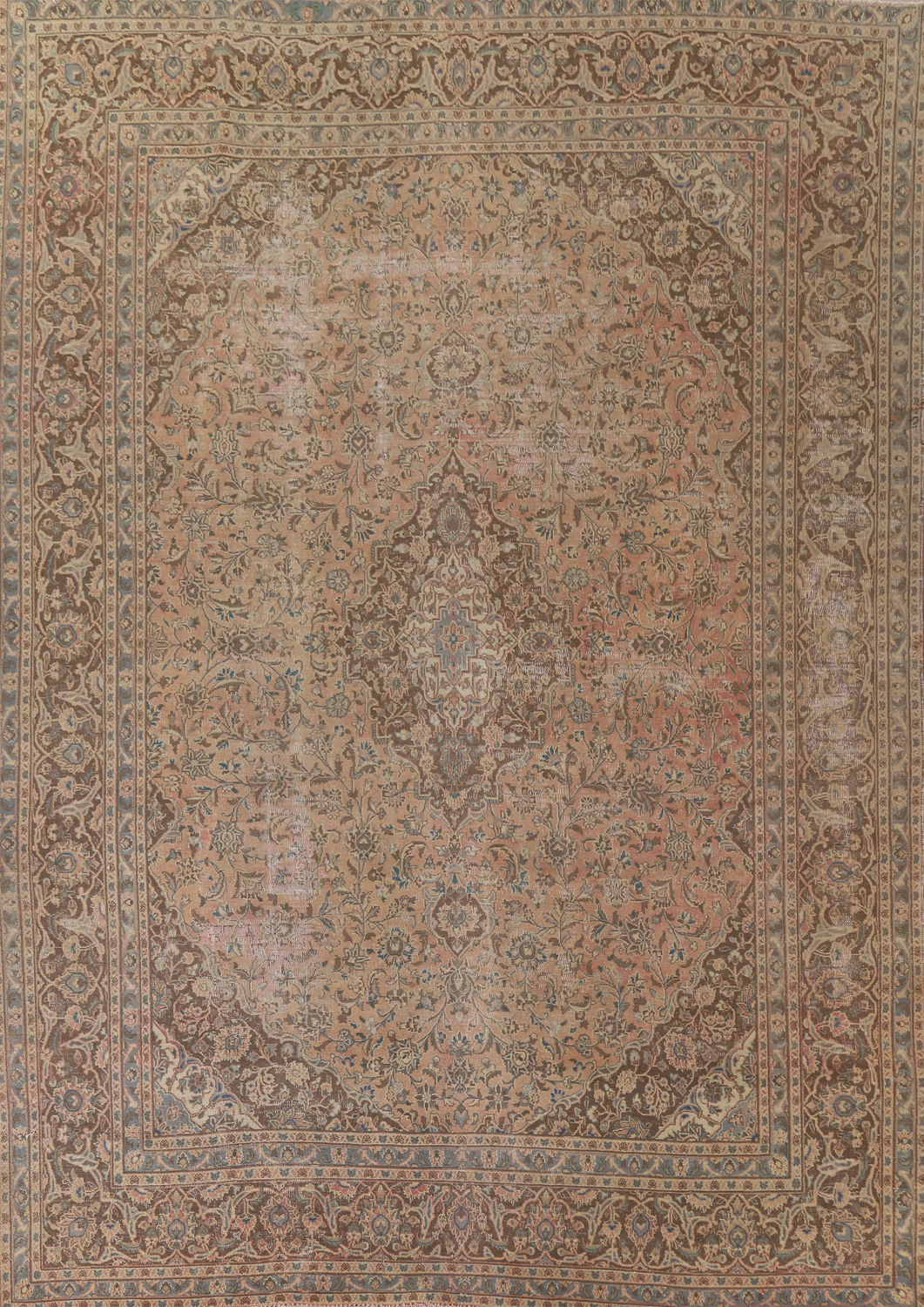 Traditional Mashad Persian Area Rug 9x12