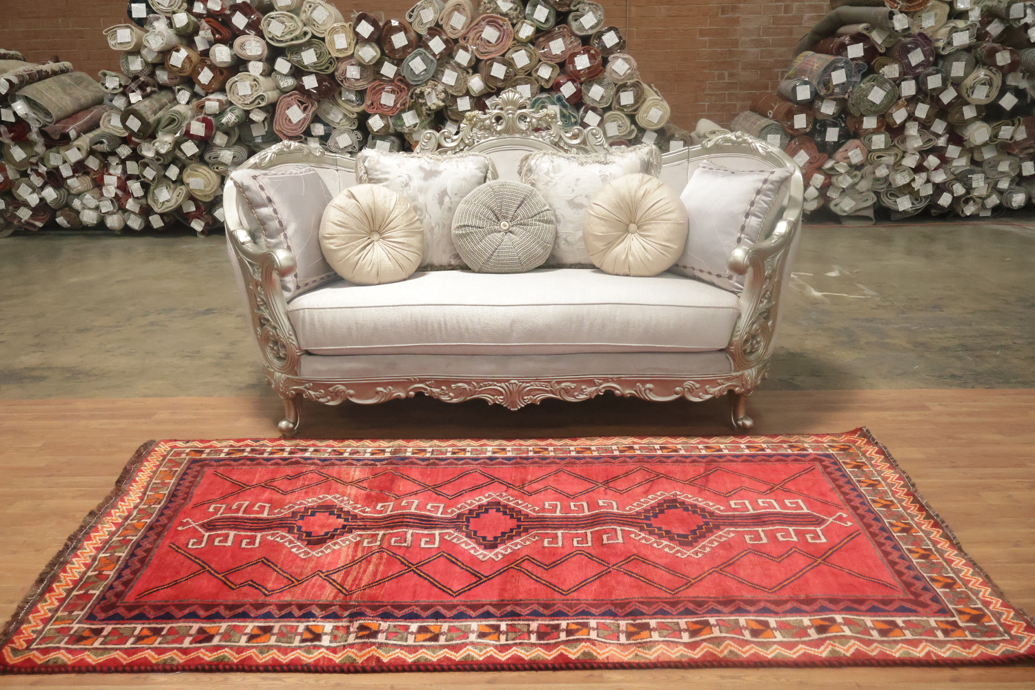 Wool Red Lori Persian Area Rug 4x8