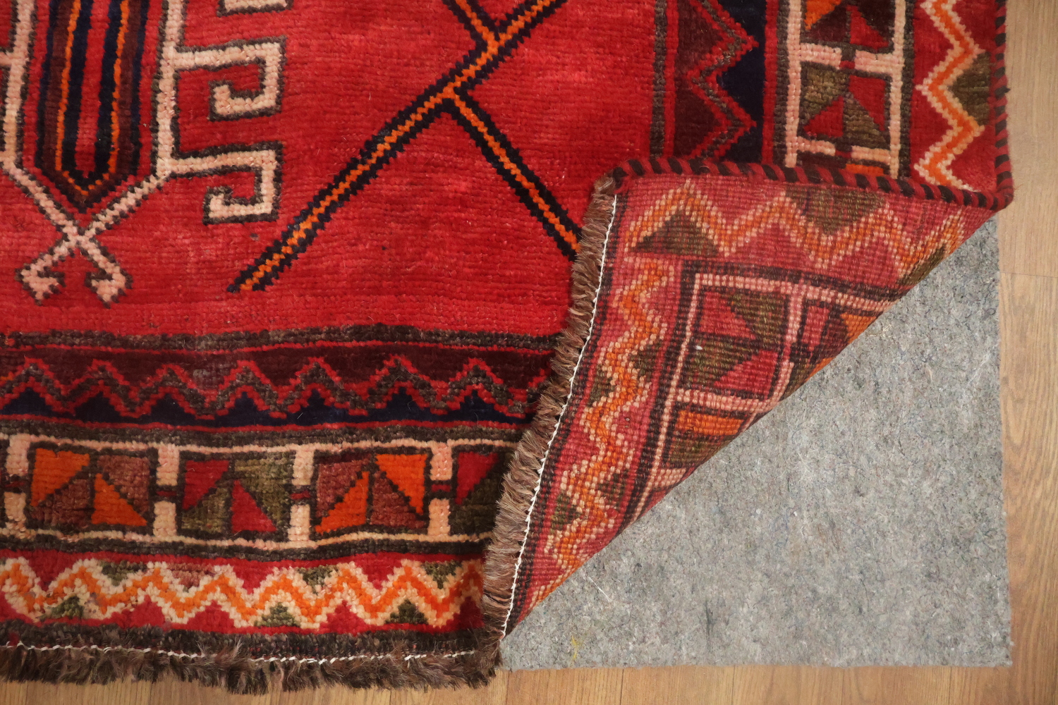 Wool Red Lori Persian Area Rug 4x8