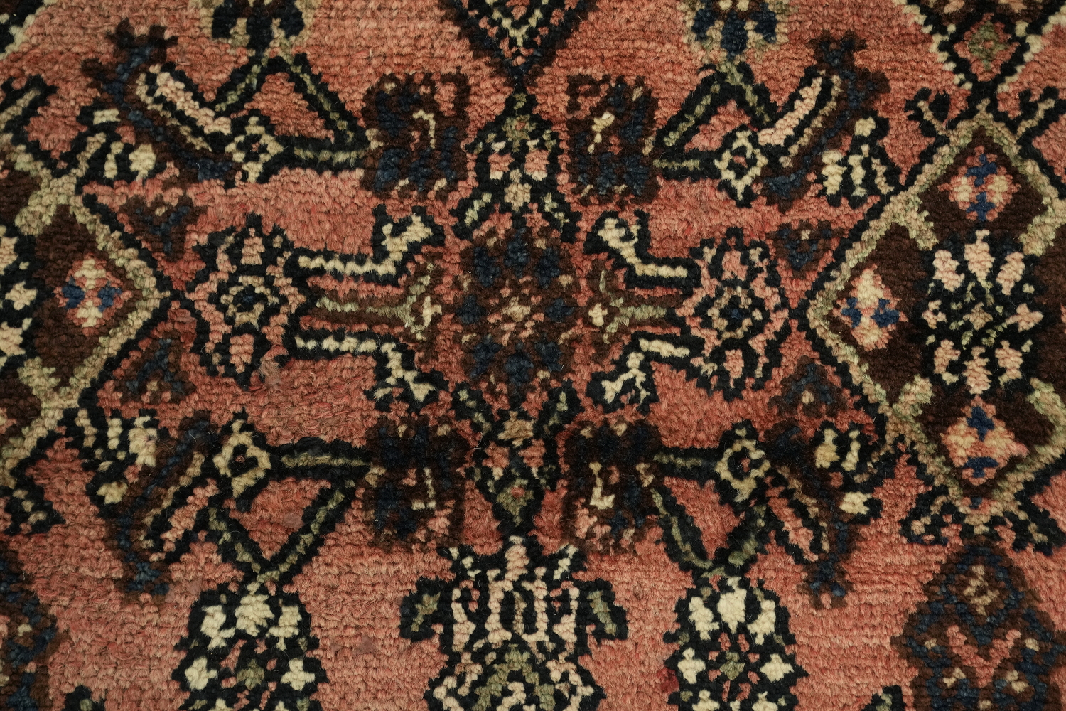 Vintage Hamedan Persian Runner Rug 3x10