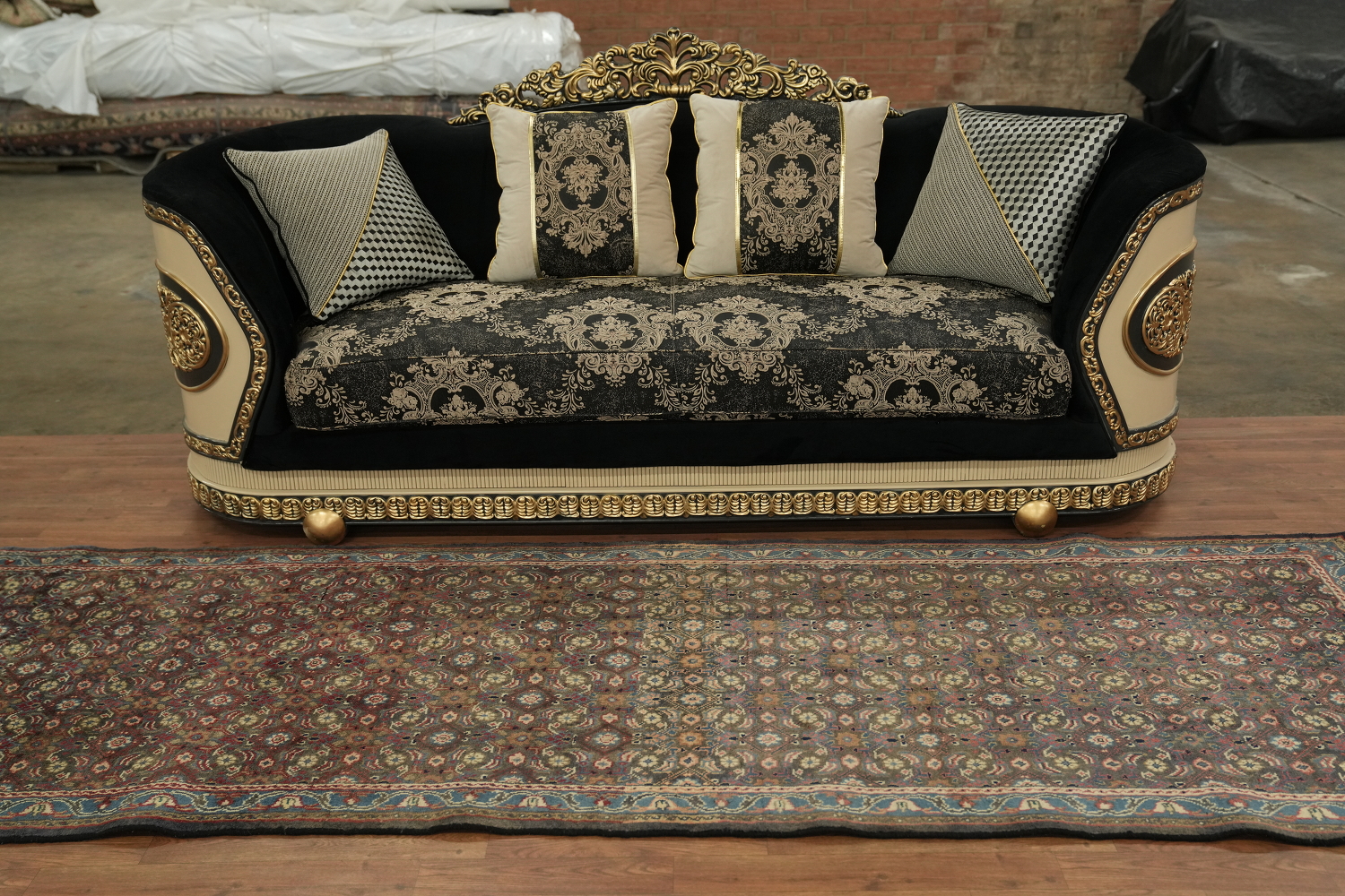 All-Over Mahal Persian Runner Rug 3x11