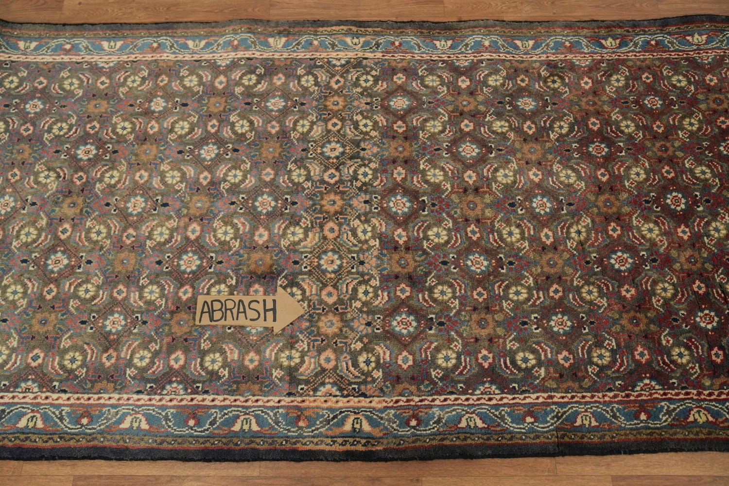 All-Over Mahal Persian Runner Rug 3x11