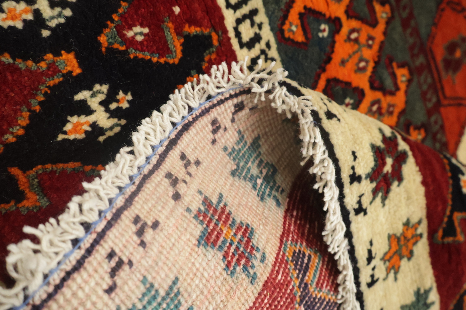 Geometric Gabbeh Persian Area Rug 3x5