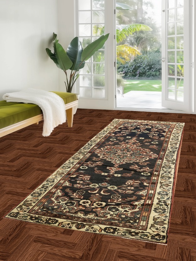 Vintage Lilian Persian Runner Rug 3x9