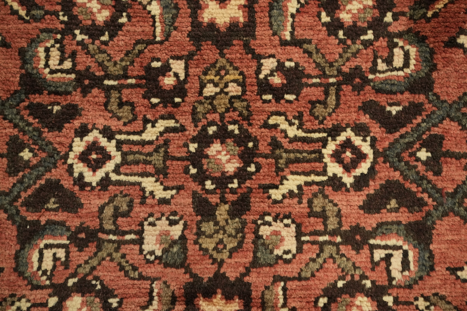 Vintage Wool Hamedan Persian Runner Rug 3x10