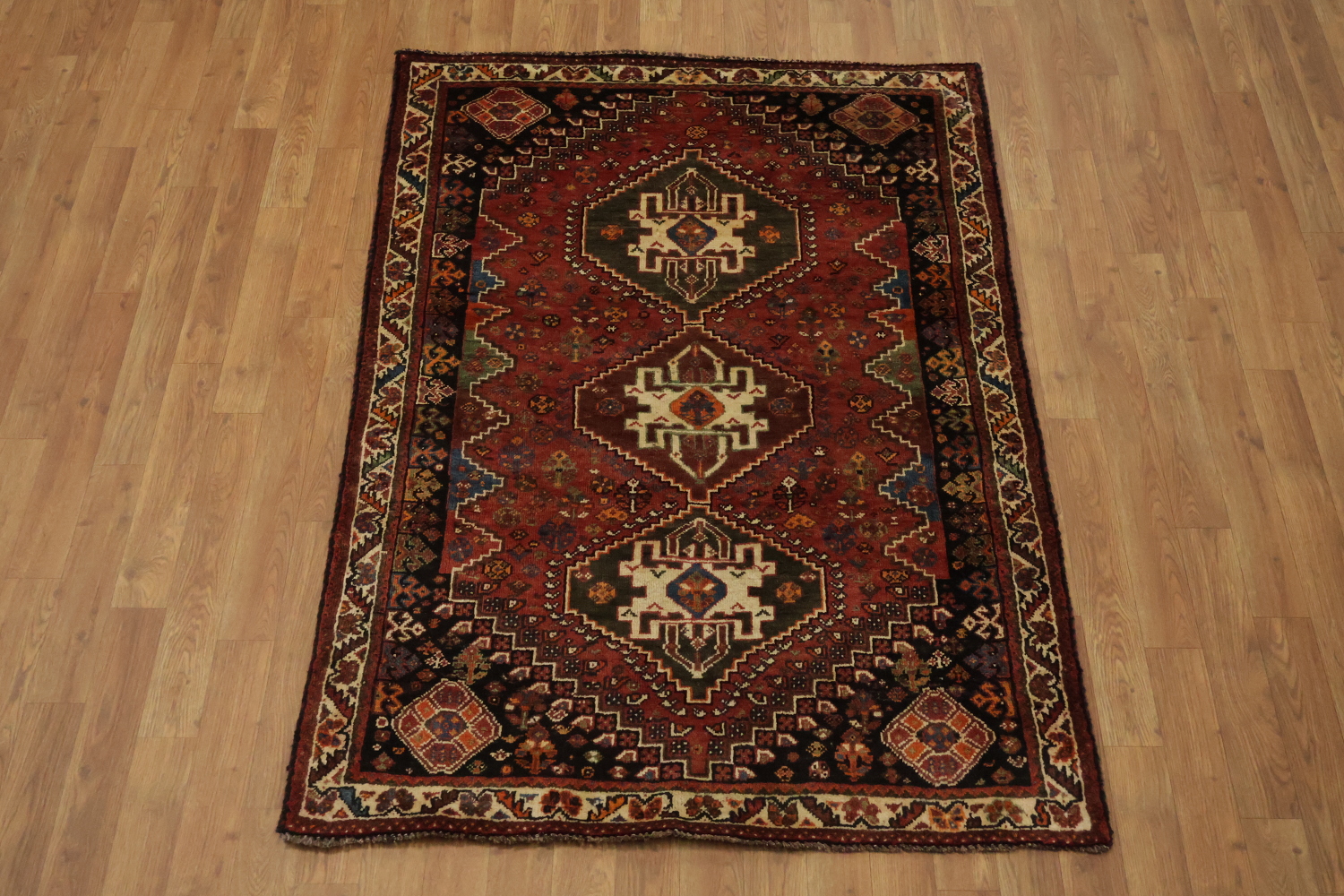 Tribal Abadeh Nafar Persian Rug 4x5