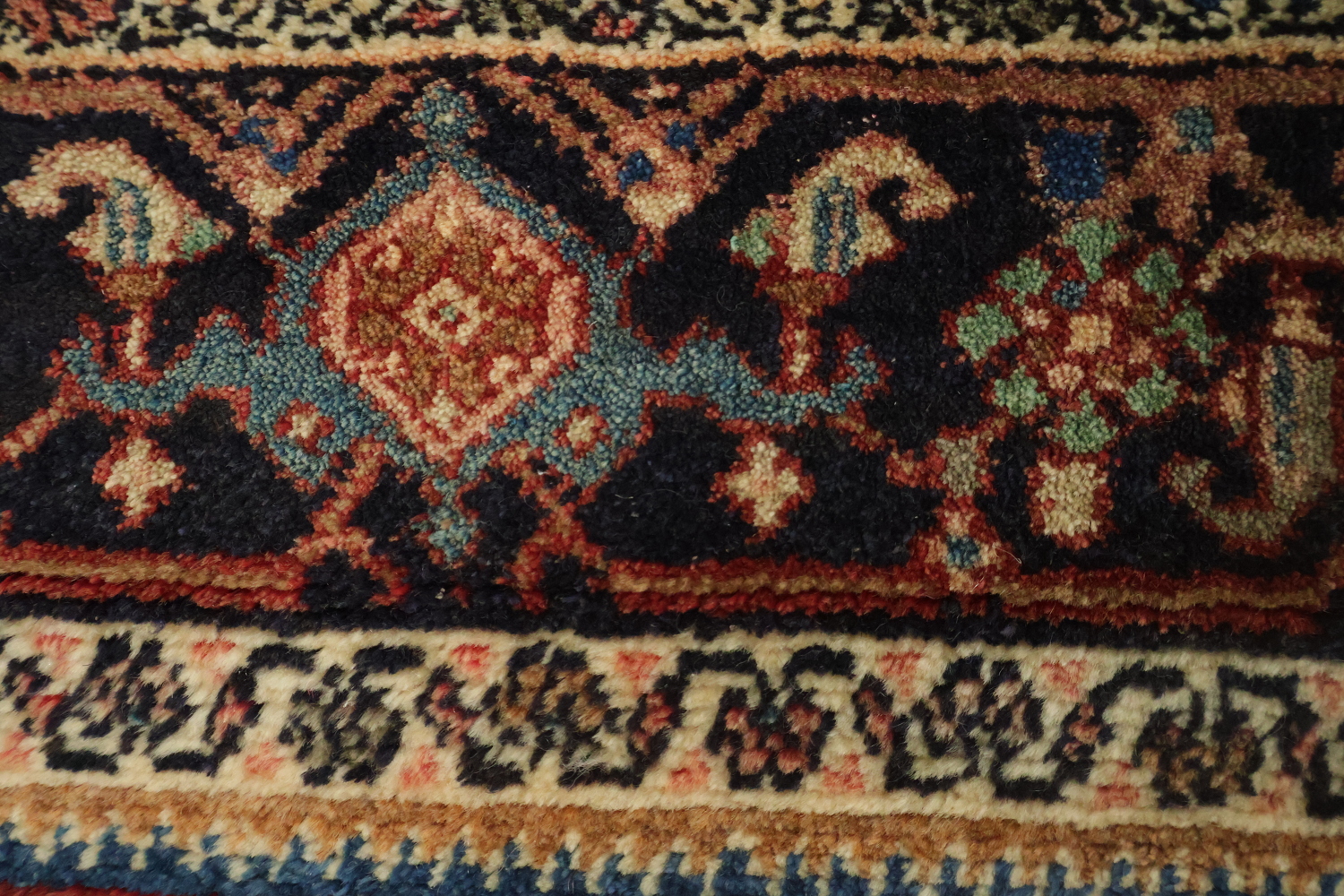 Vegetable Dye Malayer Persian Runner Rug 4x11