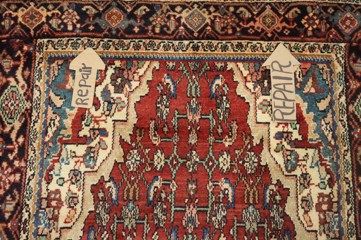 Vegetable Dye Malayer Persian Runner Rug 4x11