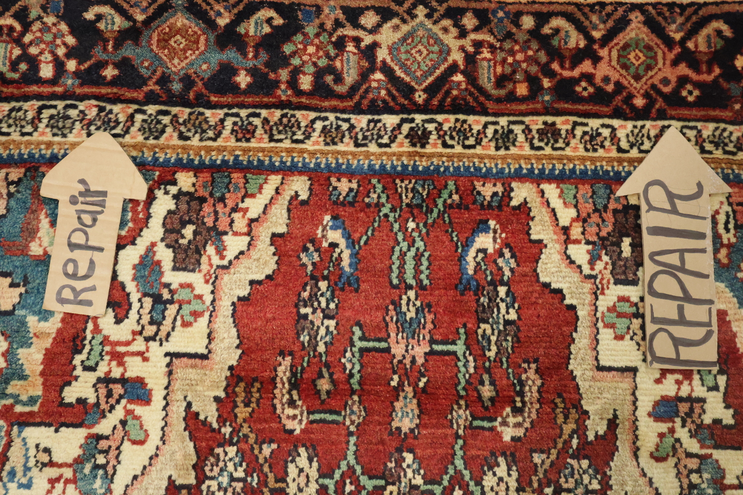 Vegetable Dye Malayer Persian Runner Rug 4x11