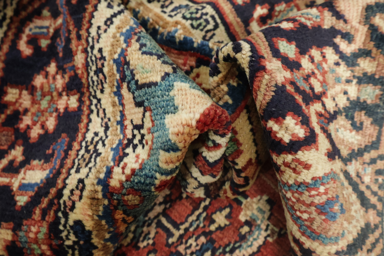 Vegetable Dye Malayer Persian Runner Rug 4x11