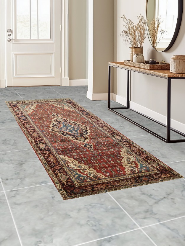 Vegetable Dye Malayer Persian Runner Rug 4x11