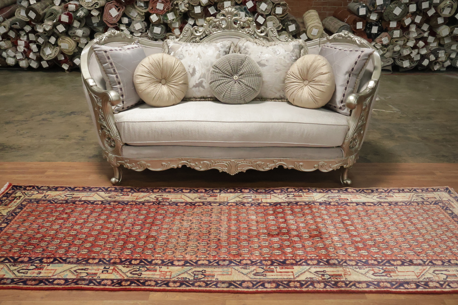All-Over Botemir Persian Runner Rug 4x10