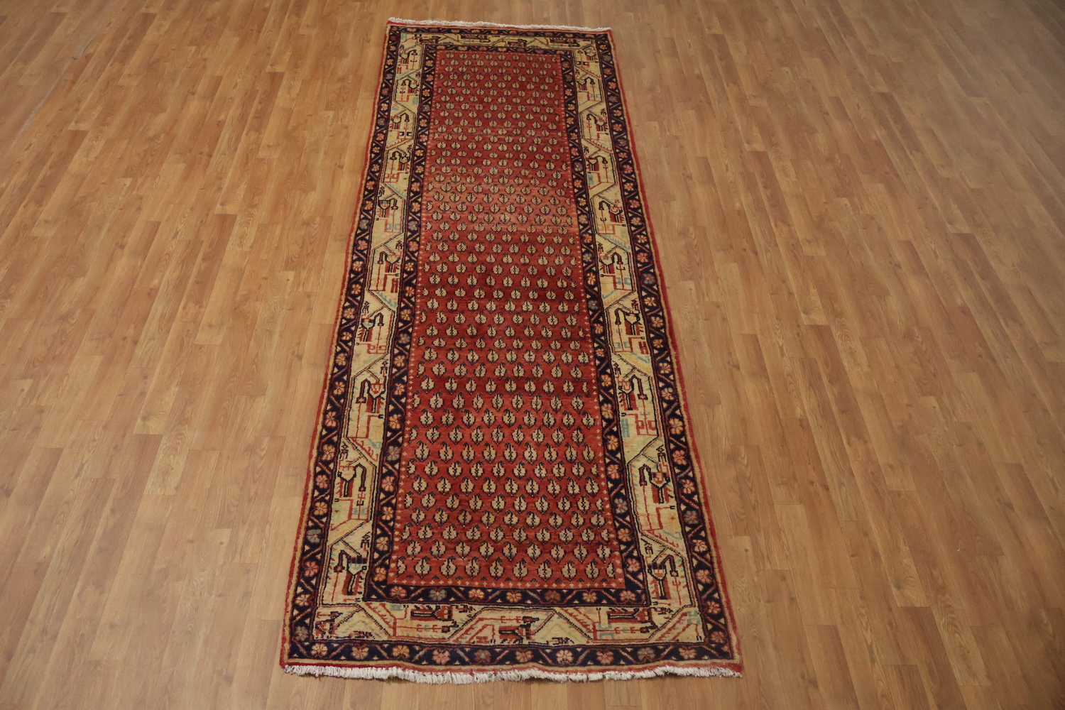 All-Over Botemir Persian Runner Rug 4x10