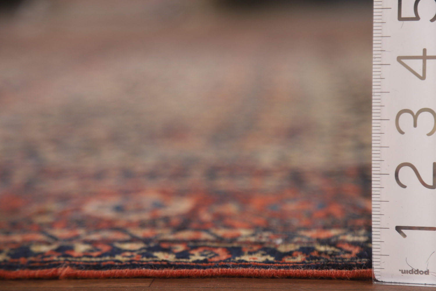 Pre-1900 Antique Vegetable Dye Sarouk Farhan Persian Rug 7x16