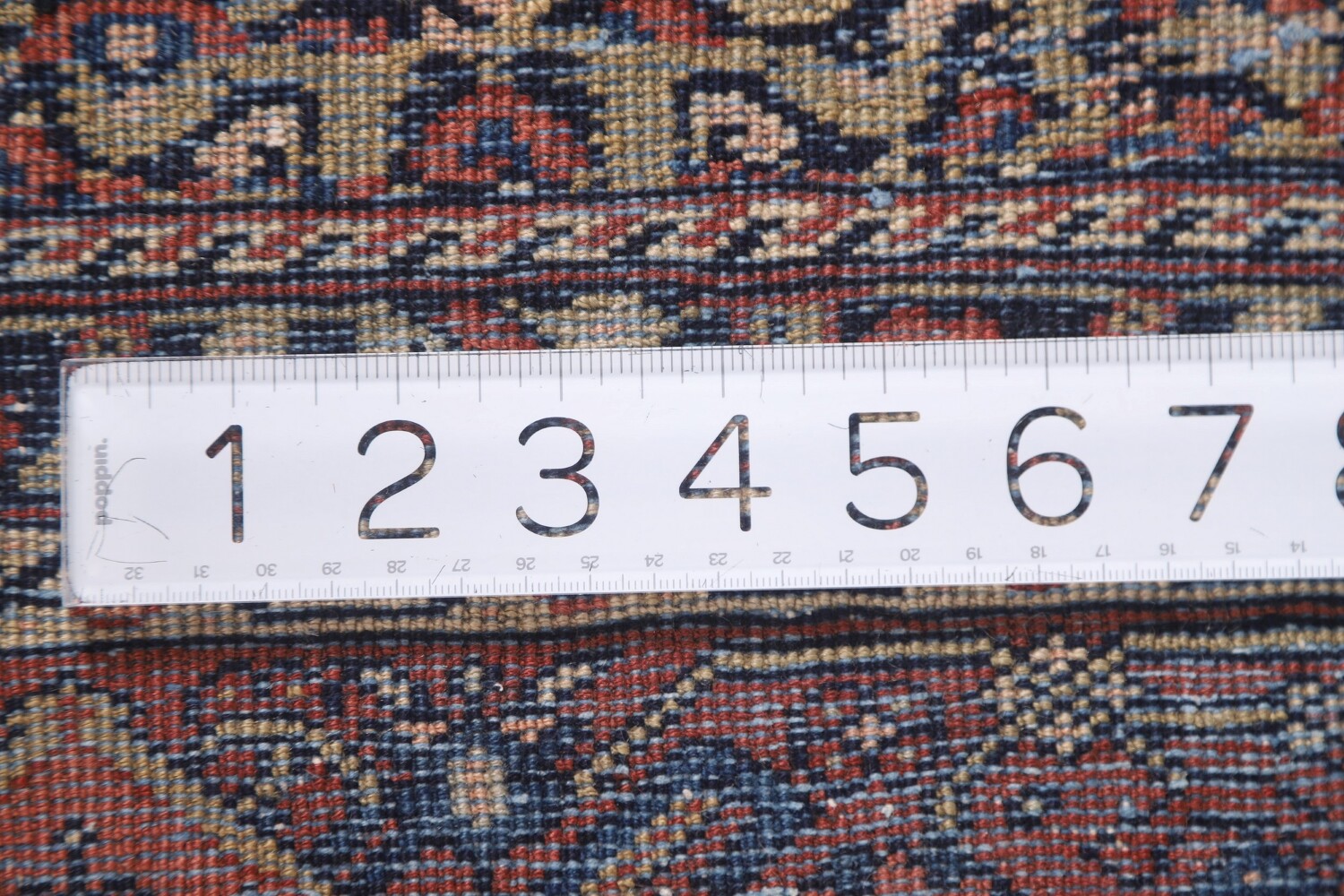 Pre-1900 Antique Vegetable Dye Sarouk Farhan Persian Rug 7x16