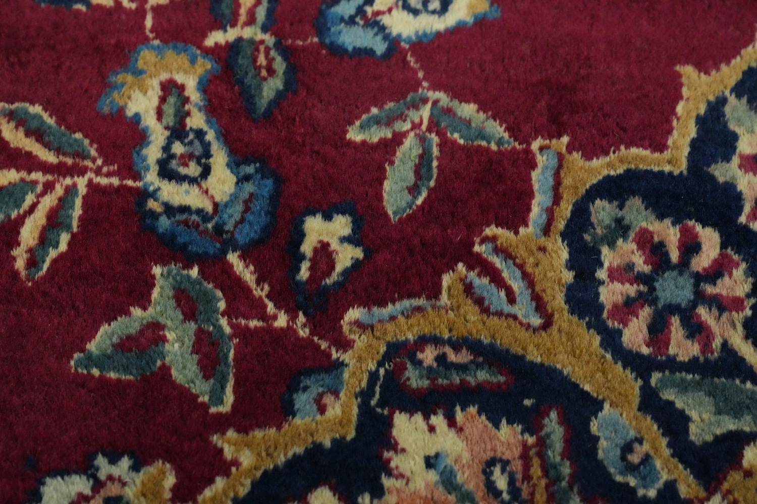 Vegetable Dye Antique Kerman Persian Rug 13x19