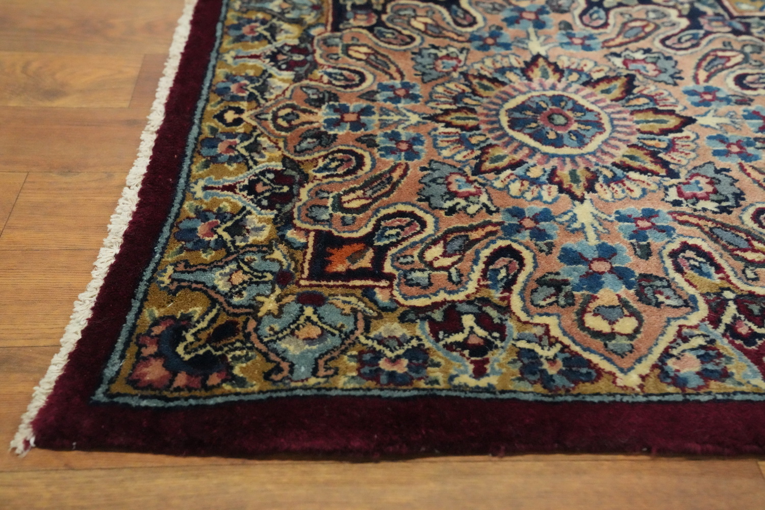 Vegetable Dye Antique Kerman Persian Rug 13x19