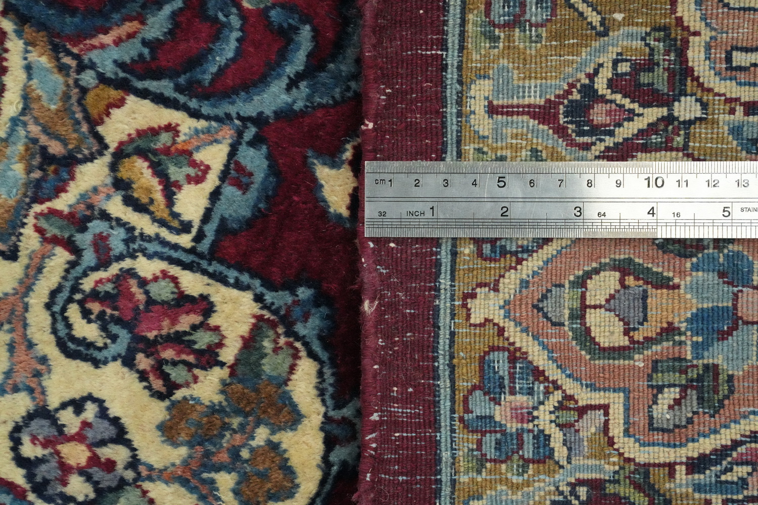 Vegetable Dye Antique Kerman Persian Rug 13x19